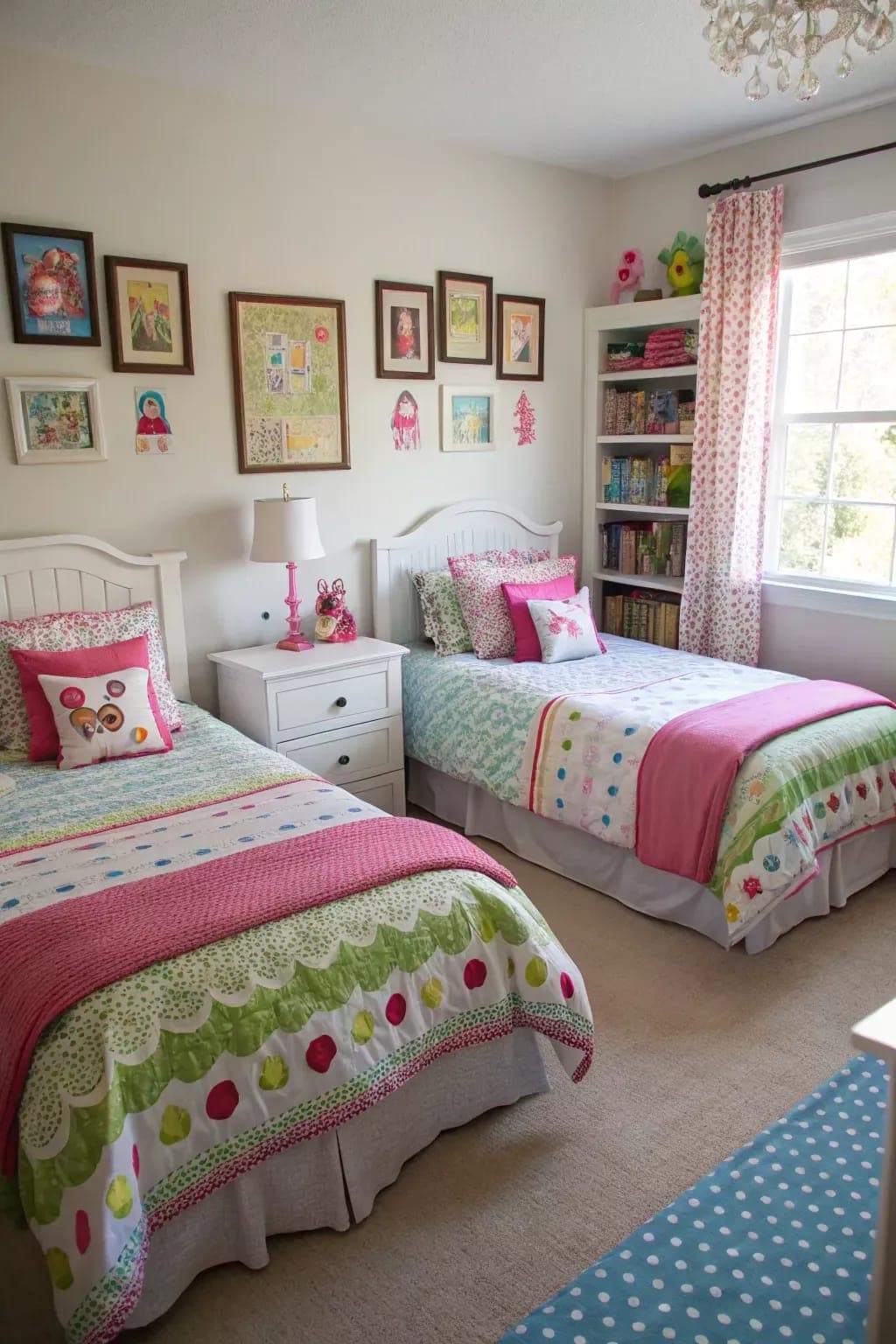 Bright twin-sharing room visual