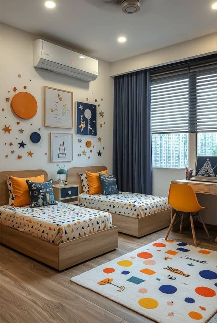 Furnished NAIMI PG room interior